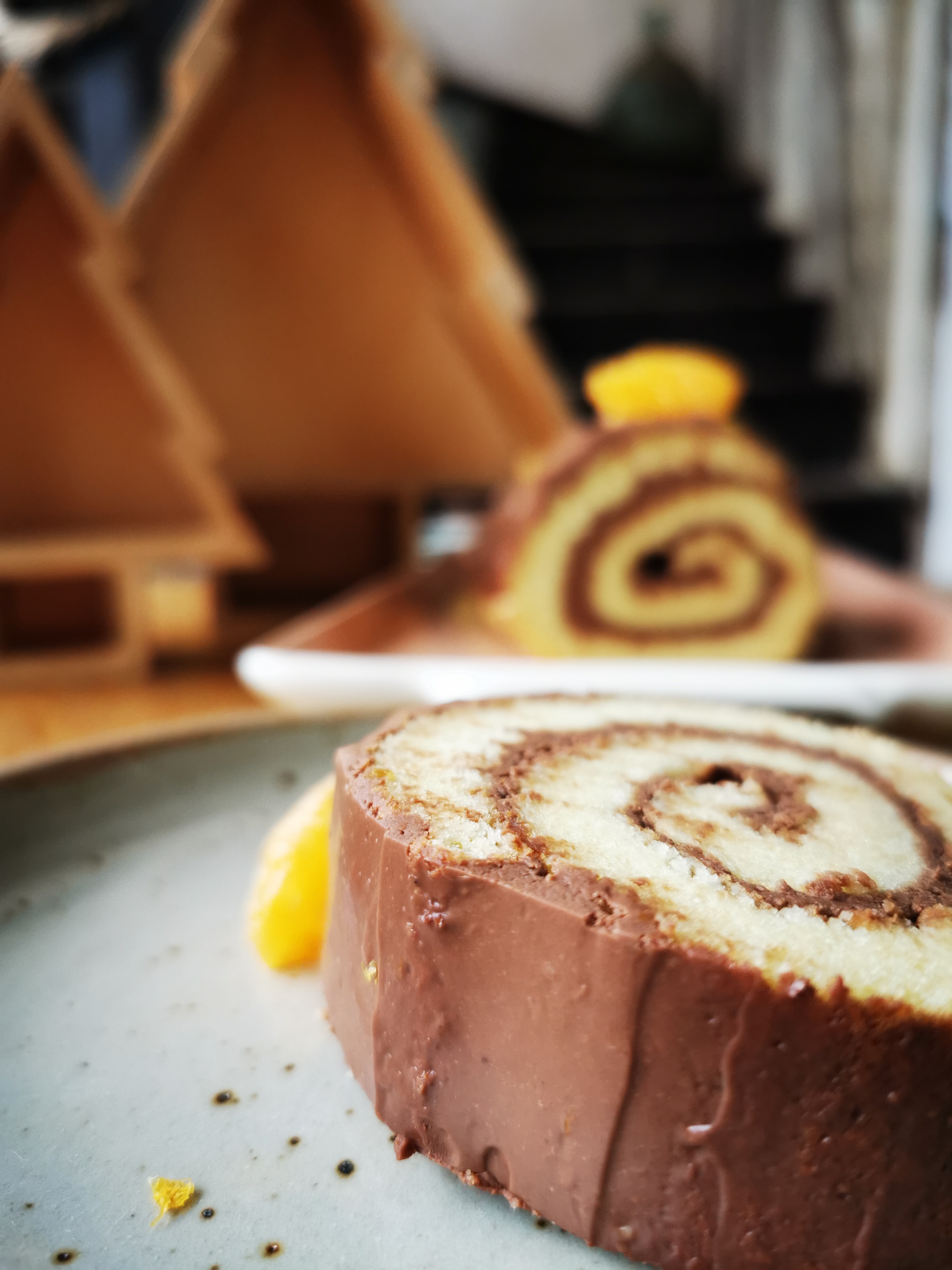 Buche chocolat clementine