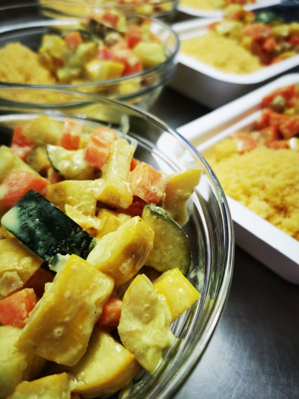 Curry courgette carotte