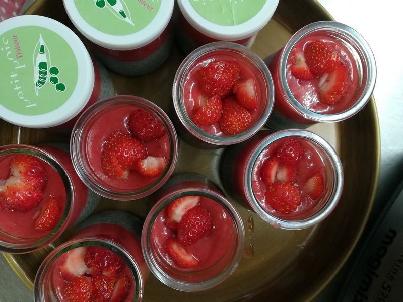 Pudding de chia fraises