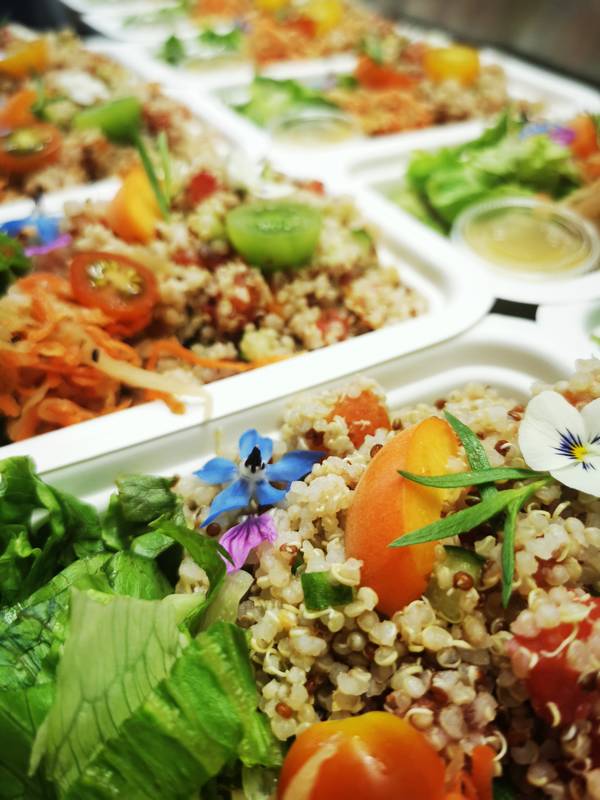Salade quinoa abricot tomate