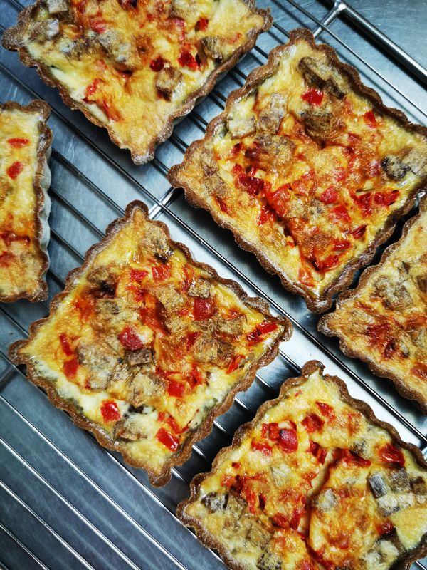 tartelette poivron tofu
